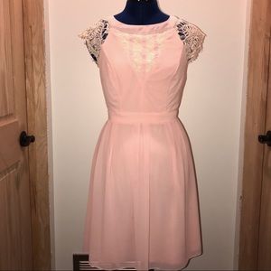 Lace Detail A-Line Dress